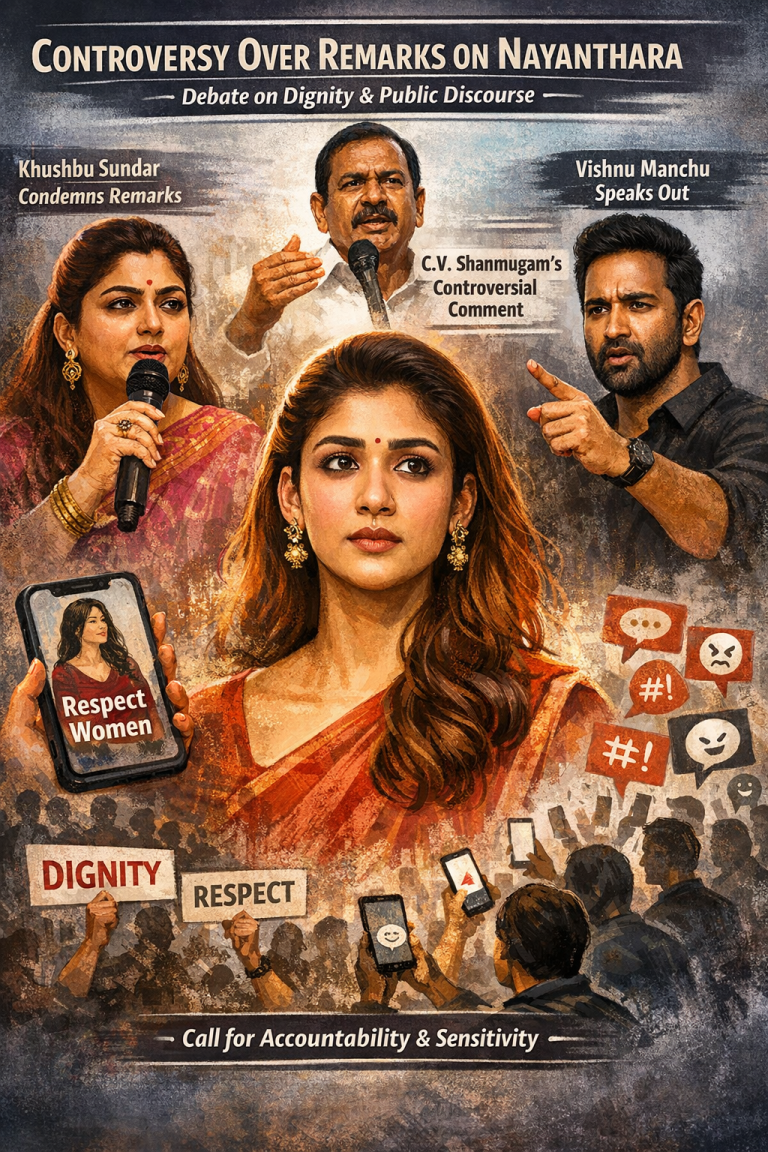 Khushbu, Vishnu Slam AIADMK Leader Over Nayanthara Remark